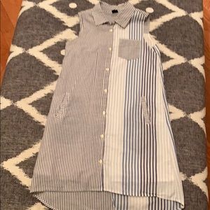 Striped Button Down Dress